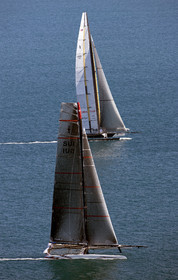 33rd  AMERICA'S CUP Valencia Spain, February 2010 - Defender:  ALINGHI (ALINGHI 5) vs Challenger : BMW Oracle Racing (USA 17)