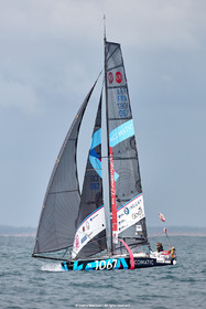 23_22731   © Thierry Martinez. LES SABLES D'OLONNE, 85 - FRANCE 25 septembre 2023.Départ MINI TRANSAT 2023. Départ du Dimanche 24 septembre retardé au Lundi 25 Sept .Les Sables d’Olonne (FRA)    Santa Cruz de la Palma ( Canaries)    St François ( Guadeloupe): 4050 NM.