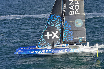 22_39337   © Thierry Martinez.DINARD, FRANCE. 9 Novembre  2022Départ de la 12éme ROUTE DU RHUM, transatlantique course à la voile en solitaire de St Malo(FRA)  à Pointe à Pitre (FRA-Guadeloupe) 3.543 milles nautiques.