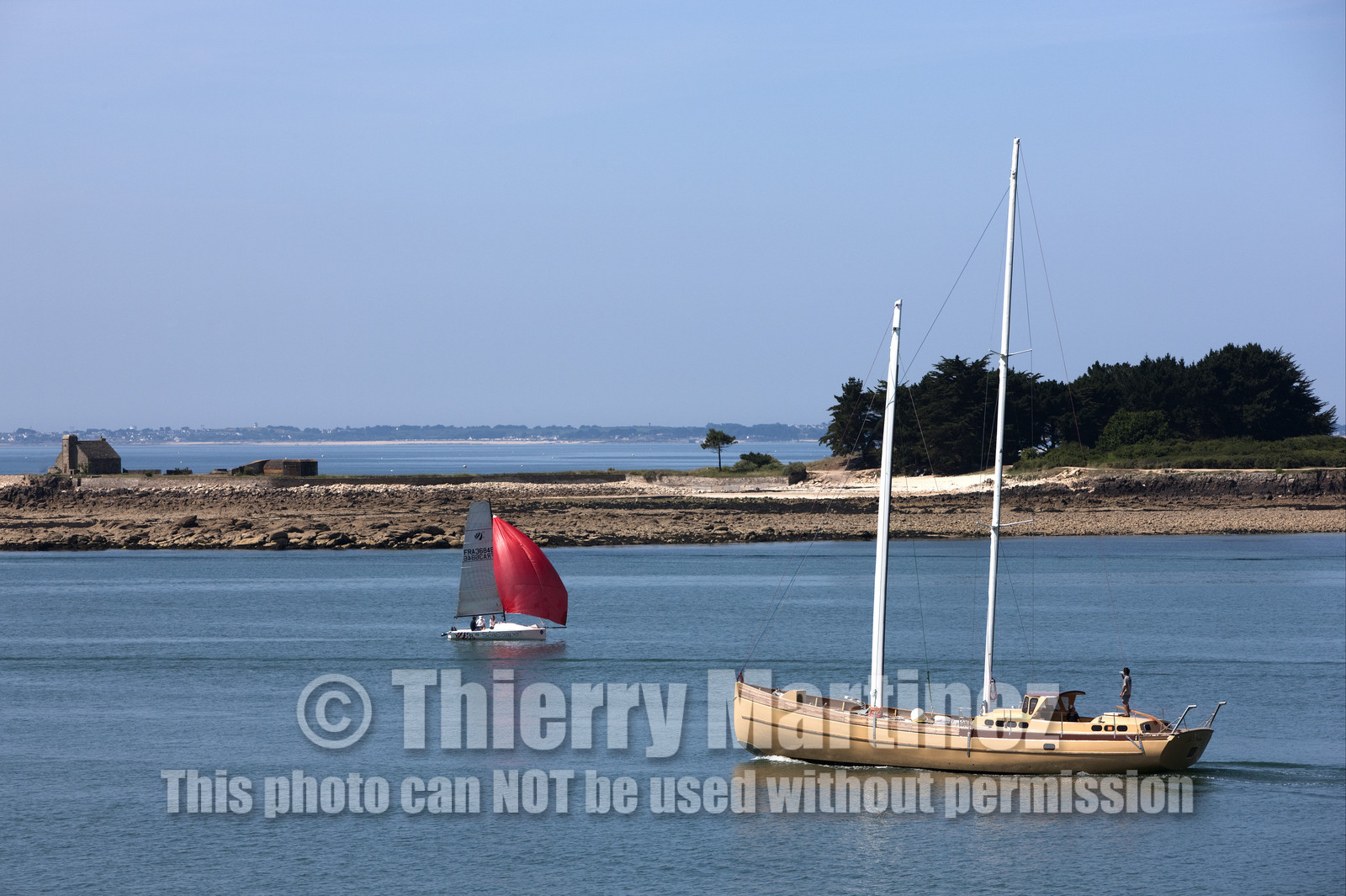Launch of Thierry Dubois (FRA) new schooner LA LOUISE