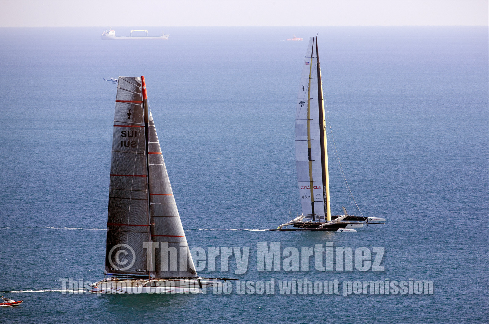 33rd  AMERICA'S CUP Valencia Spain, February 2010 - Defender:  ALINGHI (ALINGHI 5) vs Challenger : BMW Oracle Racing (USA 17)