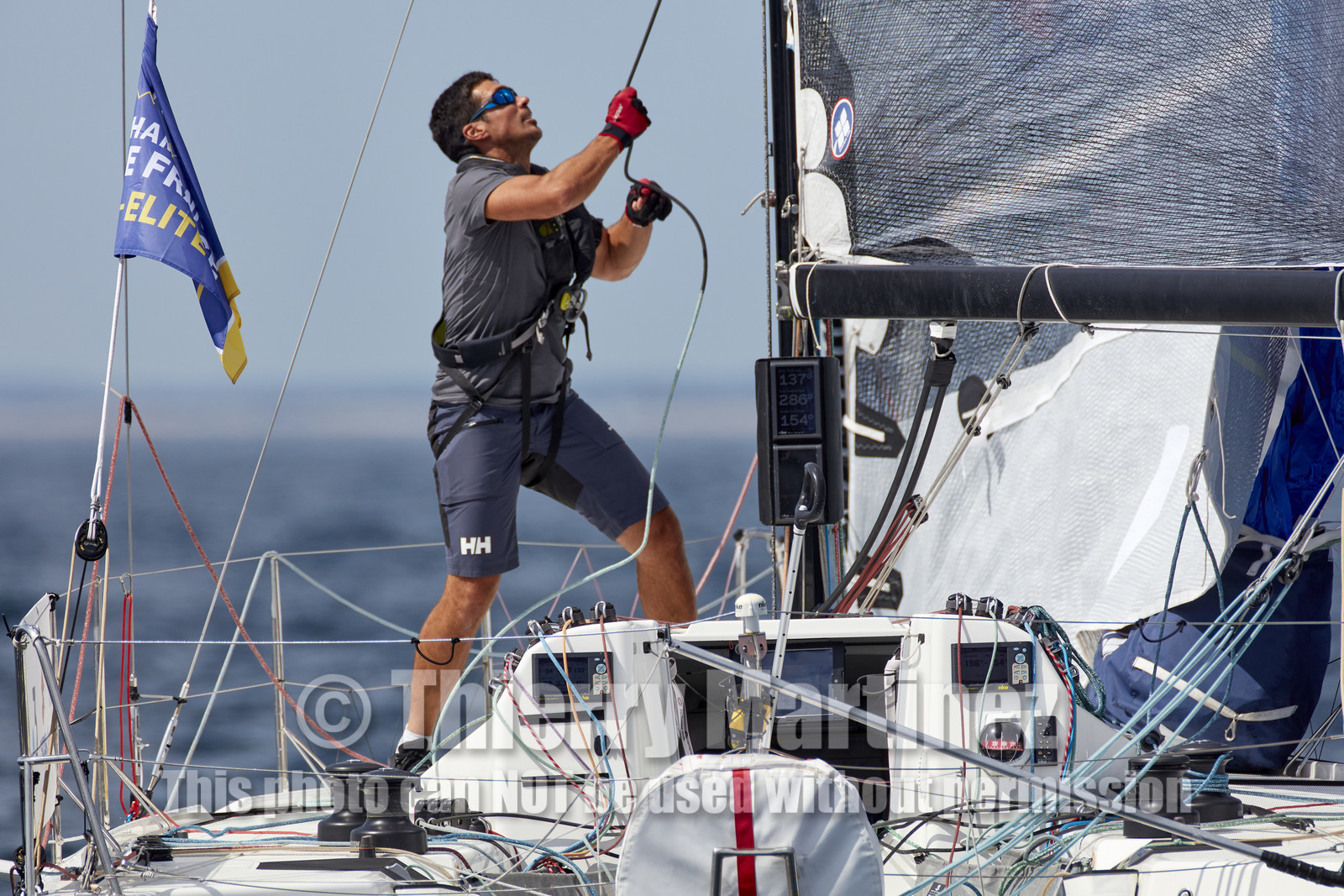 22_33229   © Thierry Martinez.PORT LA FORET, FRANCE. 28 Aout  2022.53éme édition de la Solitaire du Figaro.Départ de la 2éme étape , Port La Forêt   Royan (635NM).