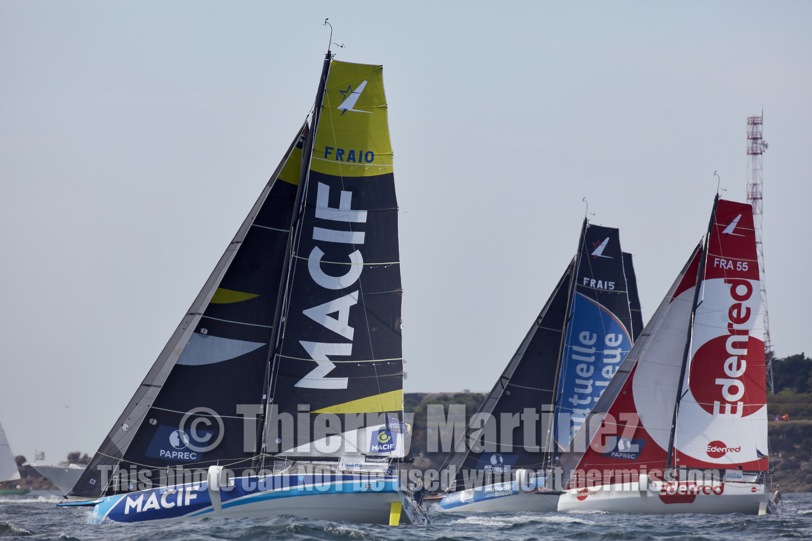 22_32992   © Thierry Martinez.PORT LA FORET, FRANCE. 28 Aout  2022.53éme édition de la Solitaire du Figaro.Départ de la 2éme étape , Port La Forêt   Royan (635NM).
