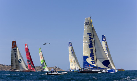 VOLVO OCEAN RACE - 2008 2009. IN-PORT RACE in Alicante-Spain.