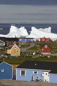 Schooner LA LOUISE sailing on west coast of Greenland.