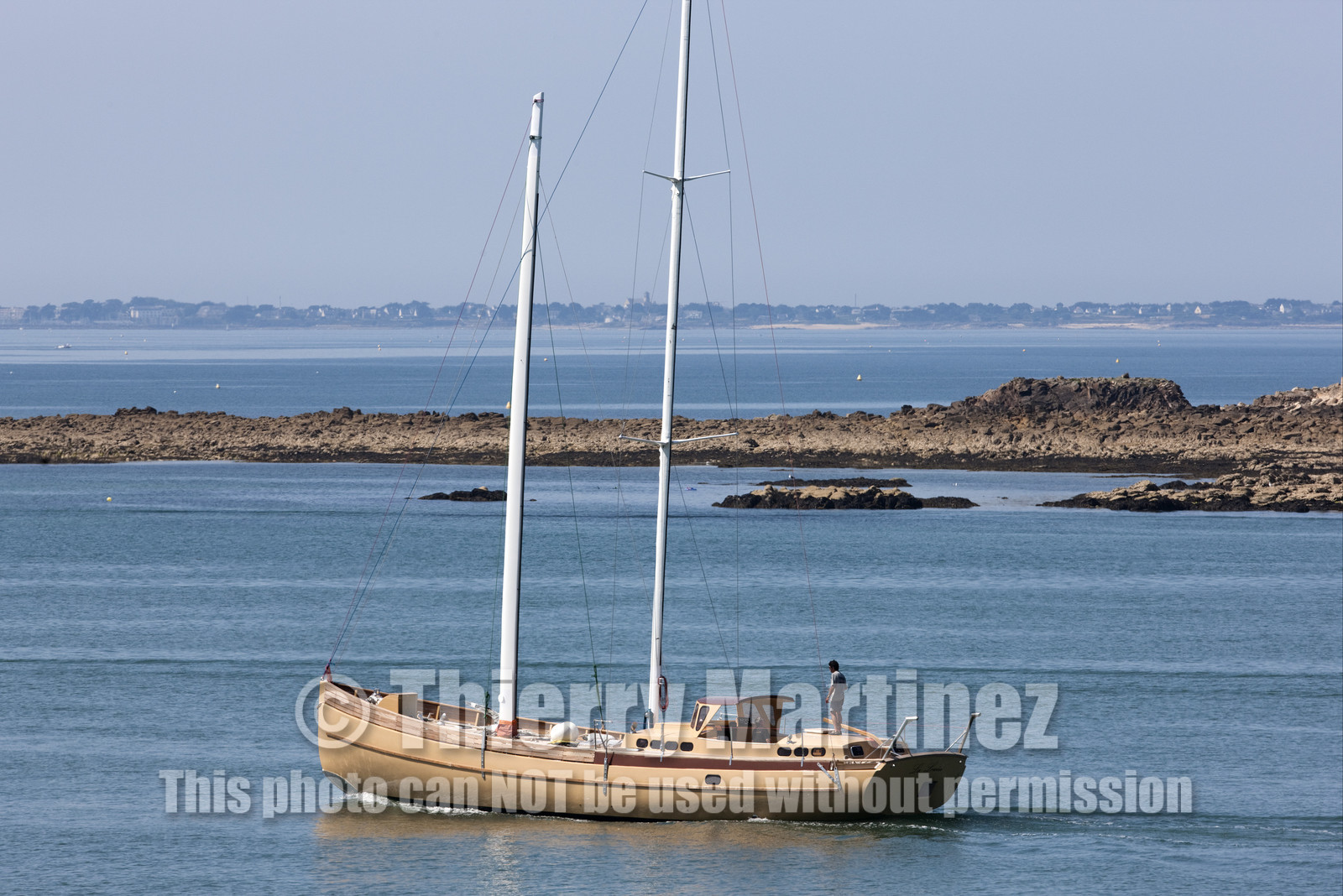 Launch of Thierry Dubois (FRA) new schooner LA LOUISE