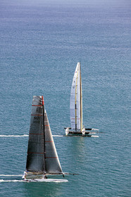 33rd  AMERICA'S CUP Valencia Spain, February 2010 - Defender:  ALINGHI (ALINGHI 5) vs Challenger : BMW Oracle Racing (USA 17)