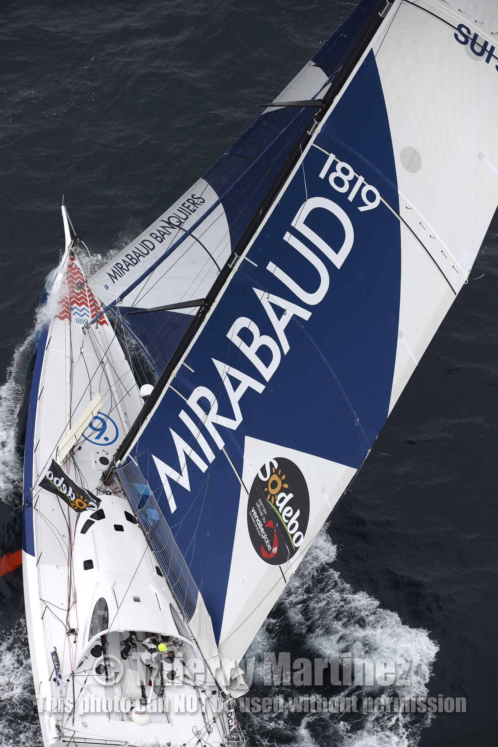 MIRABAUD  Monohull IMOCA 60, skipper Dominique Wavre (SUi)