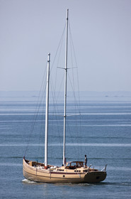 Launch of Thierry Dubois (FRA) new schooner LA LOUISE
