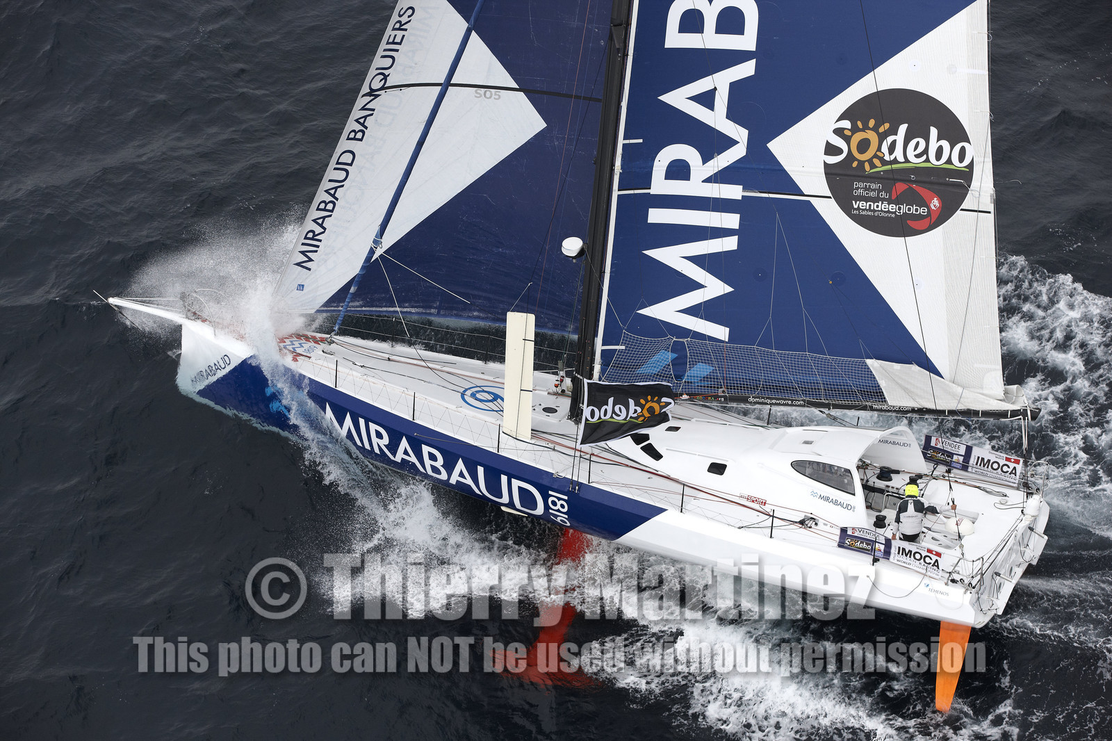 MIRABAUD  Monohull IMOCA 60, skipper Dominique Wavre (SUi)