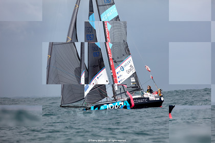 23_22743   © Thierry Martinez. LES SABLES D'OLONNE, 85 - FRANCE 25 septembre 2023.Départ MINI TRANSAT 2023. Départ du Dimanche 24 septembre retardé au Lundi 25 Sept .Les Sables d’Olonne (FRA)    Santa Cruz de la Palma ( Canaries)    St François ( Guadeloupe): 4050 NM.