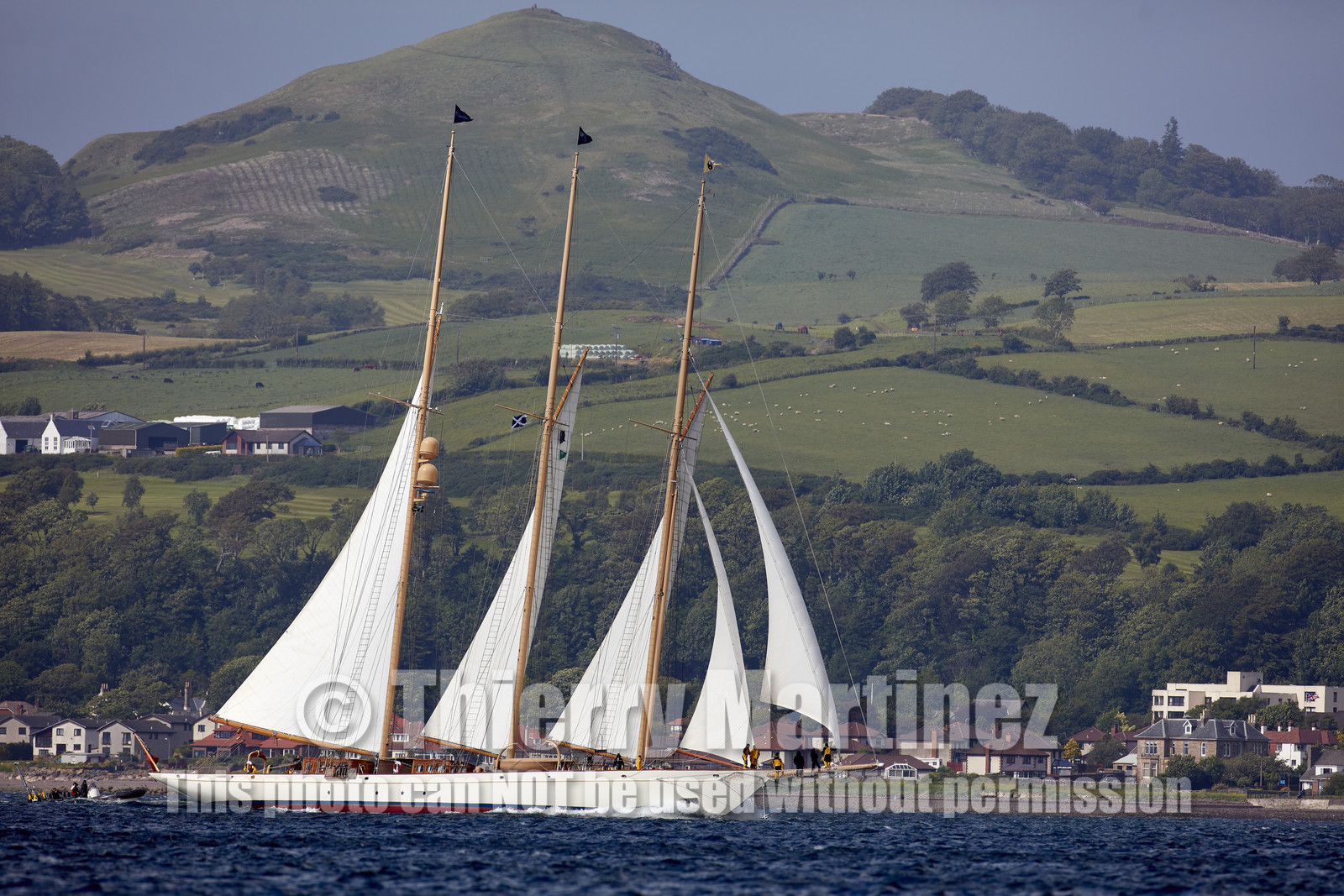 22_17006   © Thierry Martinez.FAIRLIE,SCOTLAND - UK 11th June 20222022 RICHARD MILLE FIFE REGATTA.Day 1. Race cancelled , too much wind…