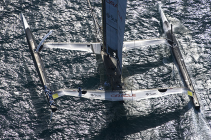 33rd  AMERICA'S CUP Valencia Spain, February 2010 - Defender:  ALINGHI (ALINGHI 5) vs Challenger : BMW Oracle Racing (USA 17)