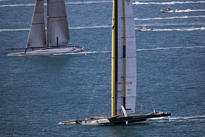 33rd  AMERICA'S CUP Valencia Spain, February 2010 - Defender:  ALINGHI (ALINGHI 5) vs Challenger : BMW Oracle Racing (USA 17)