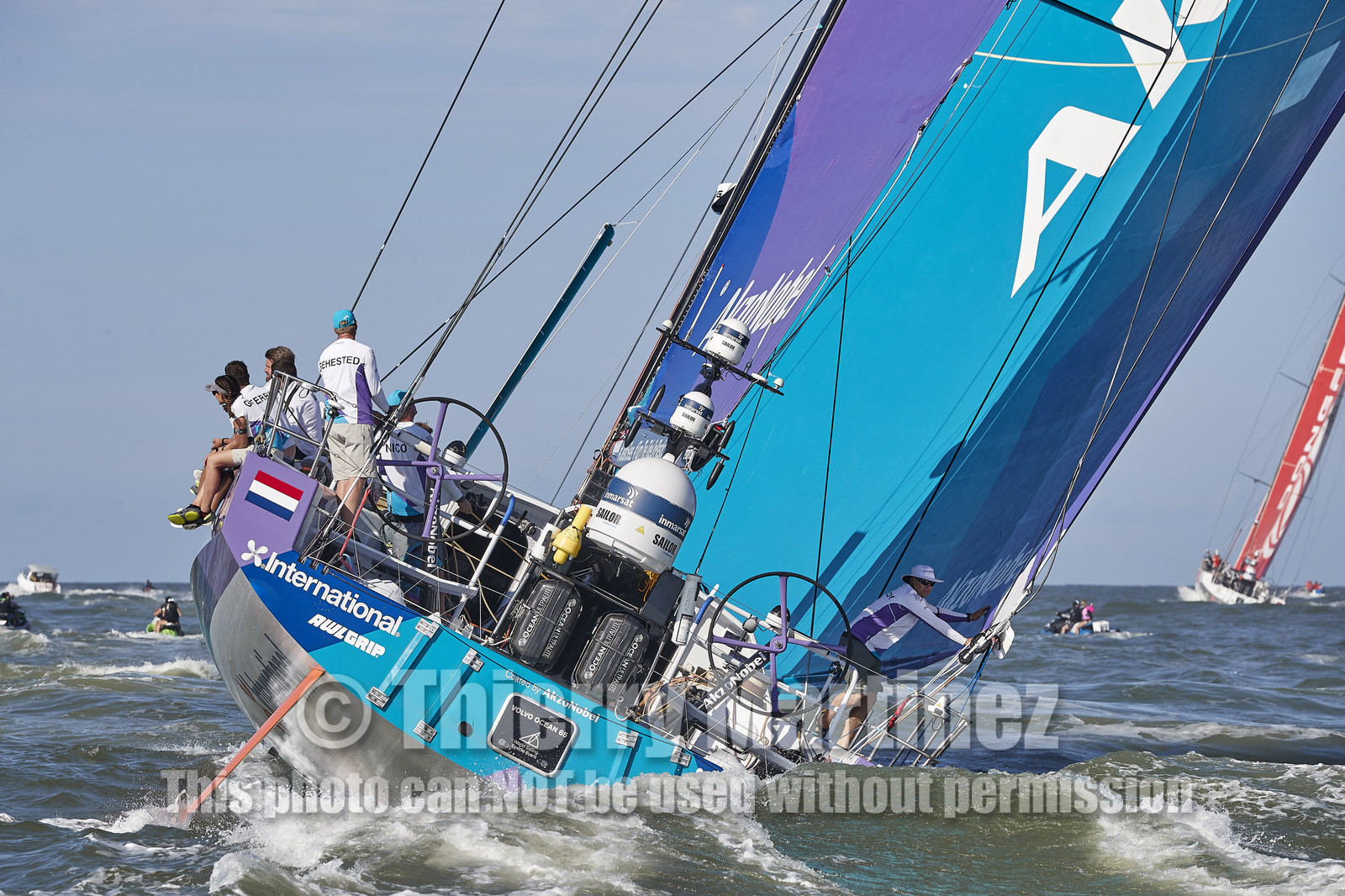 team AkzoNobel  in Volvo Ocean Race 2017-18.