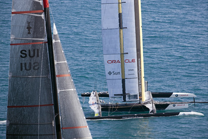 33rd  AMERICA'S CUP Valencia Spain, February 2010 - Defender:  ALINGHI (ALINGHI 5) vs Challenger : BMW Oracle Racing (USA 17)