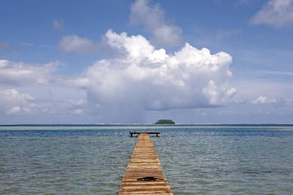 15_024017  ©ThMartinez Sea&Co.  RAIATEA - ILES SOUS LE VENT. POLYNESIE FRANCAISE .  2 Février 2015. ..Ponton